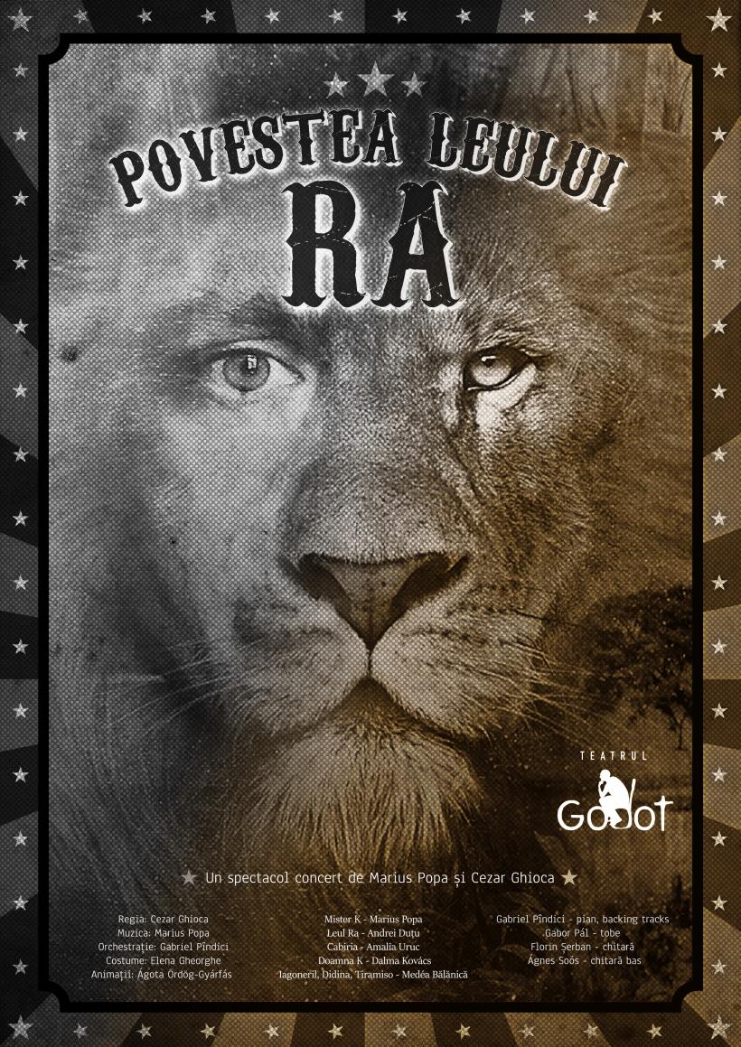 „Povestea Leului Ra” – un musical sclipitor, cu o poveste tulburătoare la Teatrul Godot