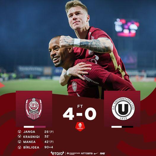 CFR se impune în derby de Cluj. Trei penalty-uri, gol cu călcâiul și un debut la 14 ani în Superligă