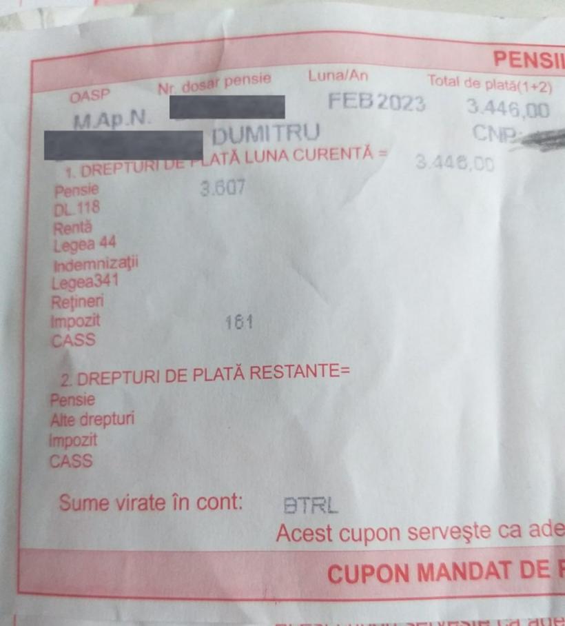 Pensia unui colonel în rezervă: "Creșterea spectaculoasă a pensiei mele speciale în ultimii 10 ani" 18830309