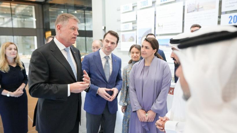 Iohannis, în vizită în Emiratele Arabe Unite: Tehnologiile și soluțiile de aici pot inspira proiecte din țară