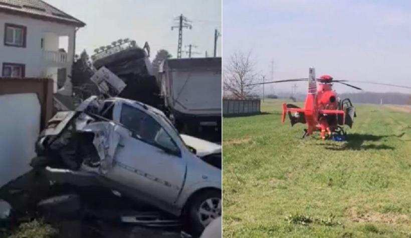 VIDEO Doi copii, grav răniți într-un accident în judeţul Gorj 18830643