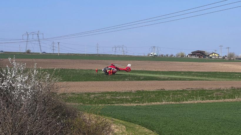 O betonieră s-a răsturnat în județul Constanța. Șoferul este în stare gravă! 18831366