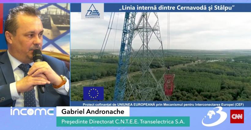 Gabriel Andronache, Transelectrica: Comisia Europeană ne-a aprobat 9 proiecte în valoare de 424 de milioane de euro nerambursabili