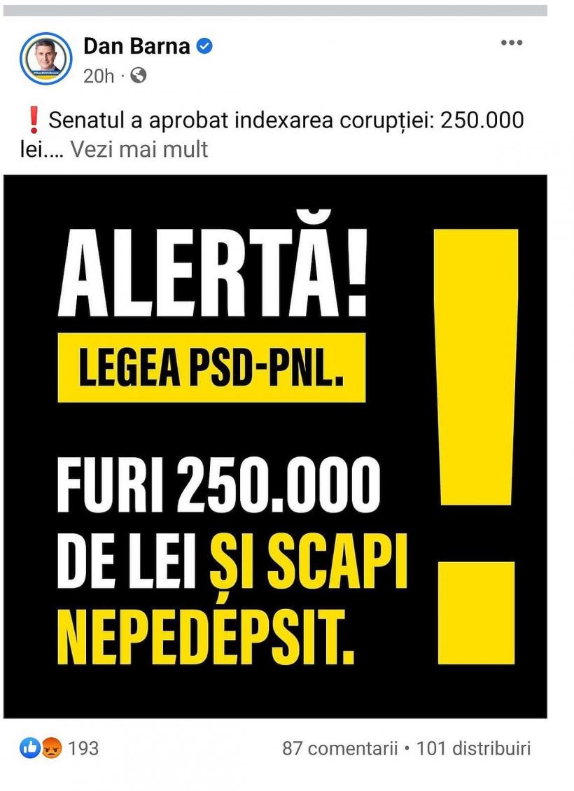 „Scandalul 250.000 de lei” - joc politic  în care USR centrează și dă cu capul 18832389