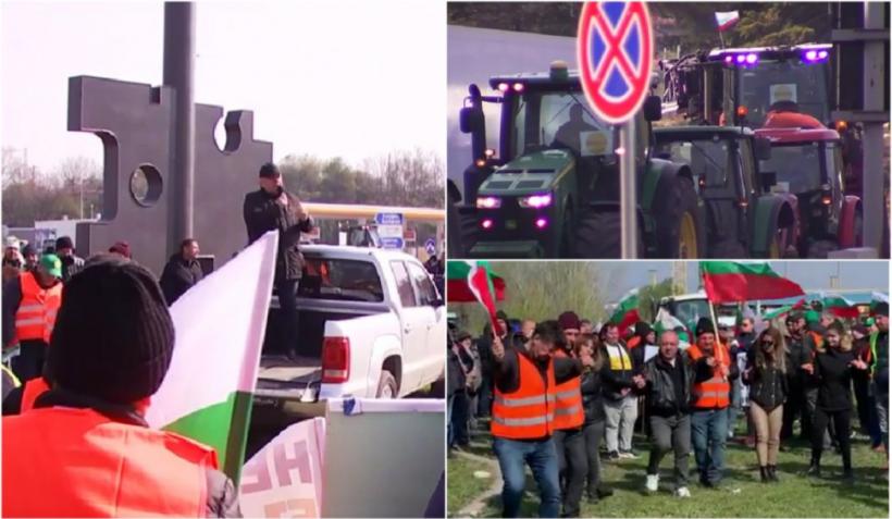 Proteste de amploare ale fermierilor din România și Bulgaria. Prima vamă blocată de tractoare și utilaje agricole