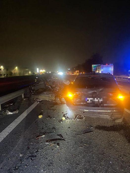 Accident în lanț cu șase autovehicule implicate pe Autostrada București-Pitești 18833614