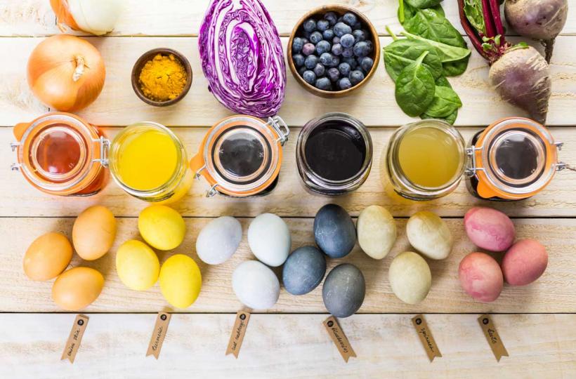 Cum vopsim ouăle de Paște în culori naturale, fără coloranți chimici? 