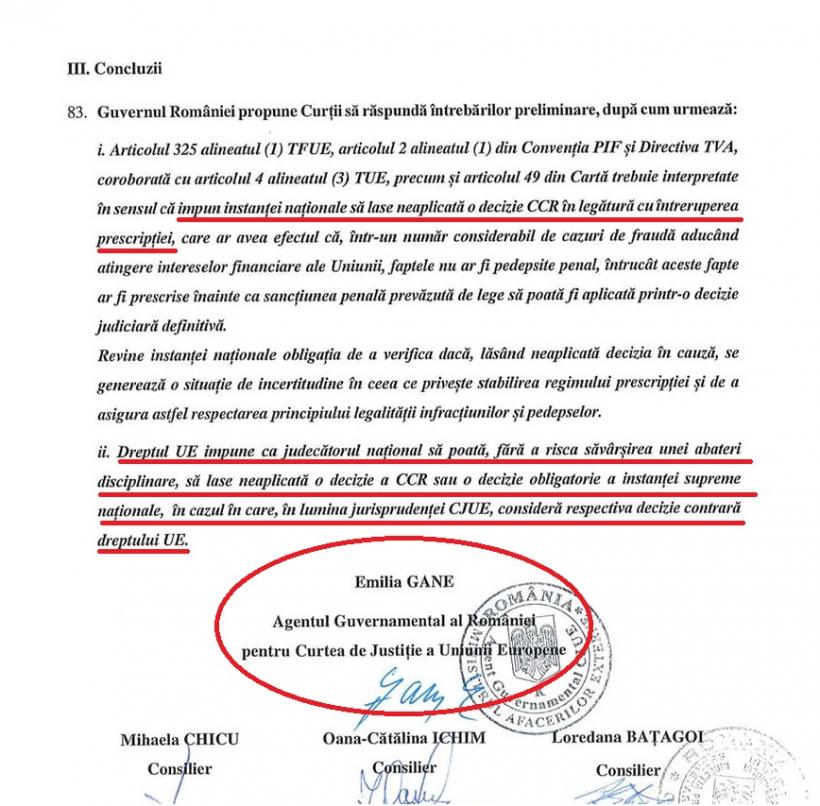 Document halucinant. Guvernul cere UE scutire de Constituția României și deciziile Înaltei Curți 18835020