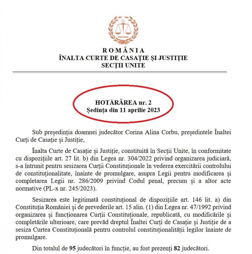 Înalta Curte se încruntă la Parlament: Încă o „bubă” majoră, descoperită în Codurile lui Predoiu 18835381