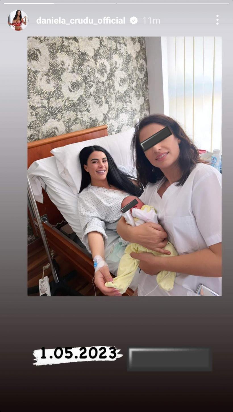 Daniela Crudu a născut. Iată primele imagini cu bebelușul 18837543