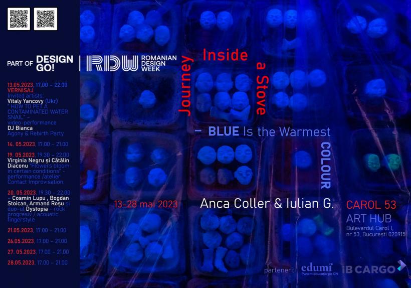 Interpretare modernă a artei primitive și cea mai caldă culoare, albastrul, în mai la Celula de Artă 18838964