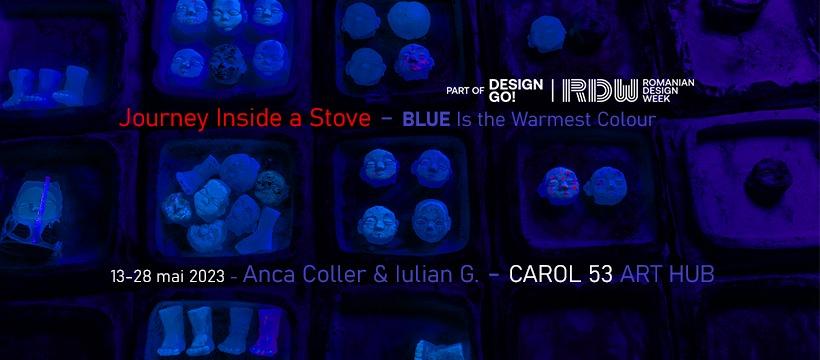 Interpretare modernă a artei primitive și cea mai caldă culoare, albastrul, în mai la Celula de Artă 18838967