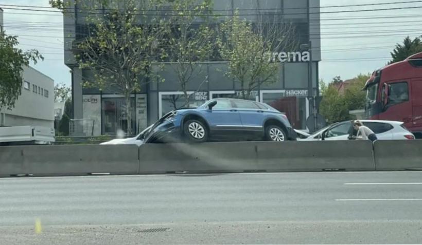 Principesa Sofia, implicată într-un accident pe DN1, în Corbeanca: O mașină a fost proiectată pe separatorul de sensuri