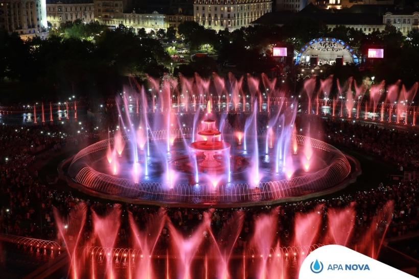 Spectacolele de apă, muzică și lumini din centrul Capitalei reîncep din 19 mai 2023