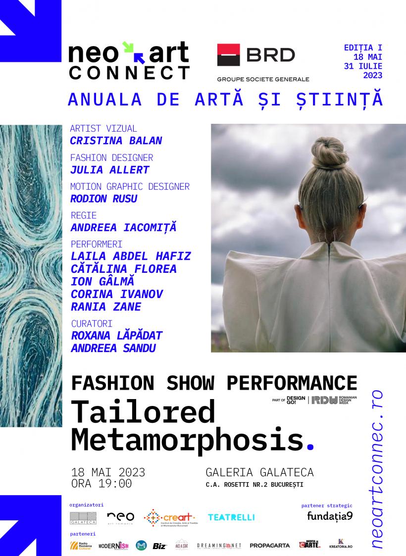 Punte culturală interdisciplinară între București și Chișinau: Fashion show performance-ul „Tailored Metamorphosis”, la Galeria Galateca