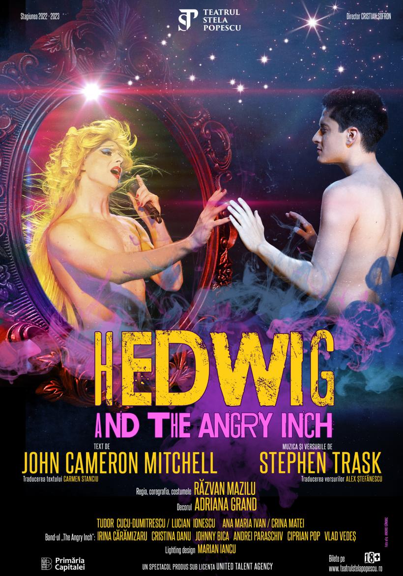 Hedwig and the Angry Inch în regia lui Răzvan Mazilu – o nouă producţie Teatrul Stela Popescu