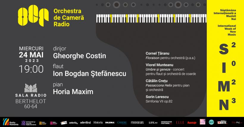 SĂPTĂMÂNA INTERNAȚIONALĂ A MUZICII NOI: 5 lucrări în primă audiție absolută la Sala Radio 18840387