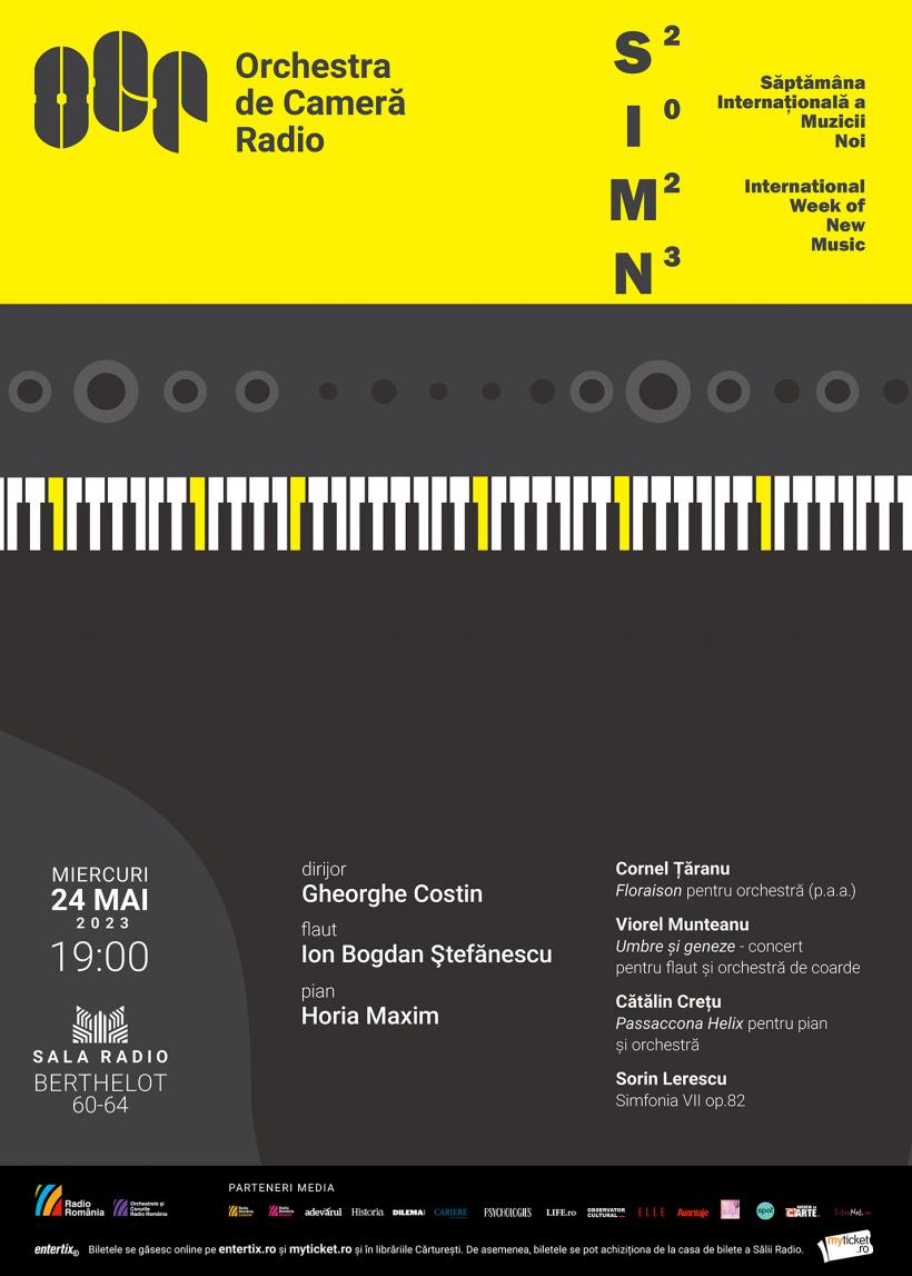 SĂPTĂMÂNA INTERNAȚIONALĂ A MUZICII NOI: 5 lucrări în primă audiție absolută la Sala Radio 18840390