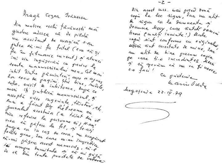 Misterul dispariției celui mai valoros prozator român. Scrisoarea-document în care Marin Preda și-a intuit moartea 18840578