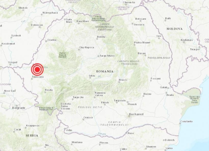 Un nou cutremur în Arad. A avut o magnitudine de 4,1 și s-a produs la 15 km adâncime 