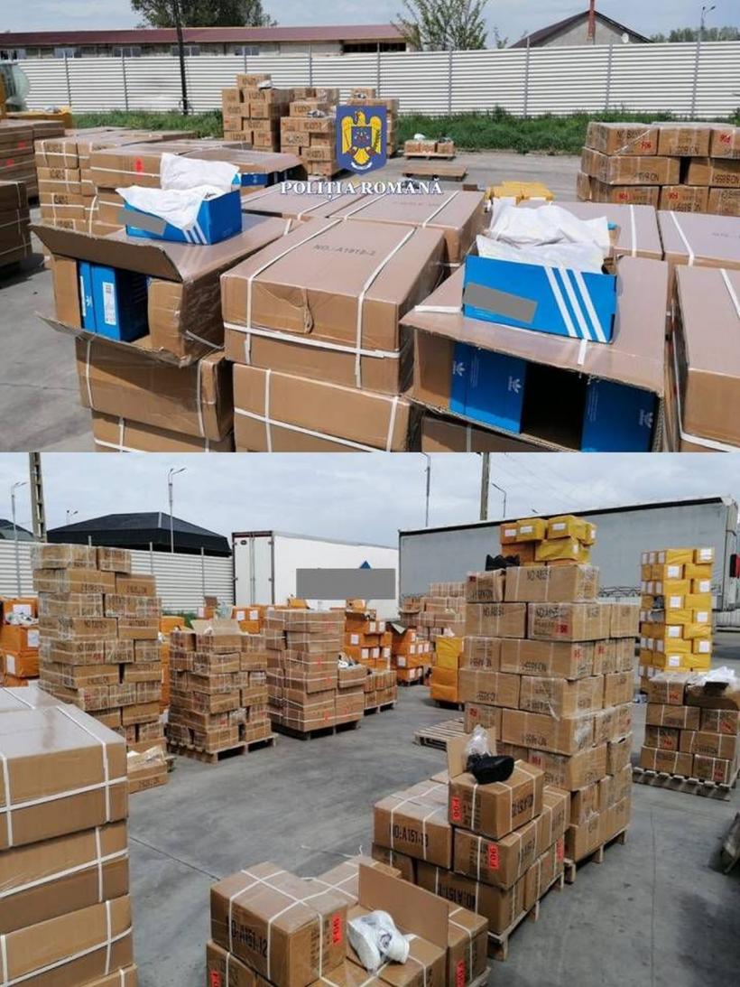 Peste 80.000 de perechi de încălțăminte sport contrafăcute, confiscate de polițiști 18840995