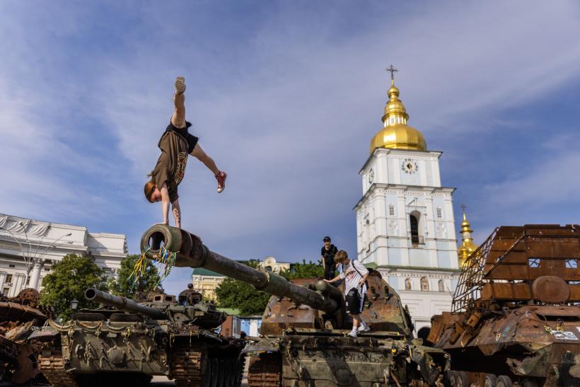 Atac aerian de amploare cu drone asupra Kievului, de ziua capitalei Ucrainene 18841780