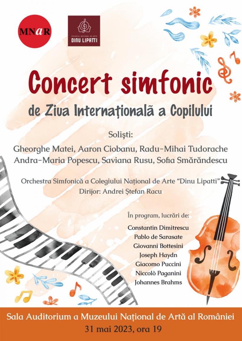 Concert de Ziua Internațională a Copilului la Muzeul Național de Artă al României
