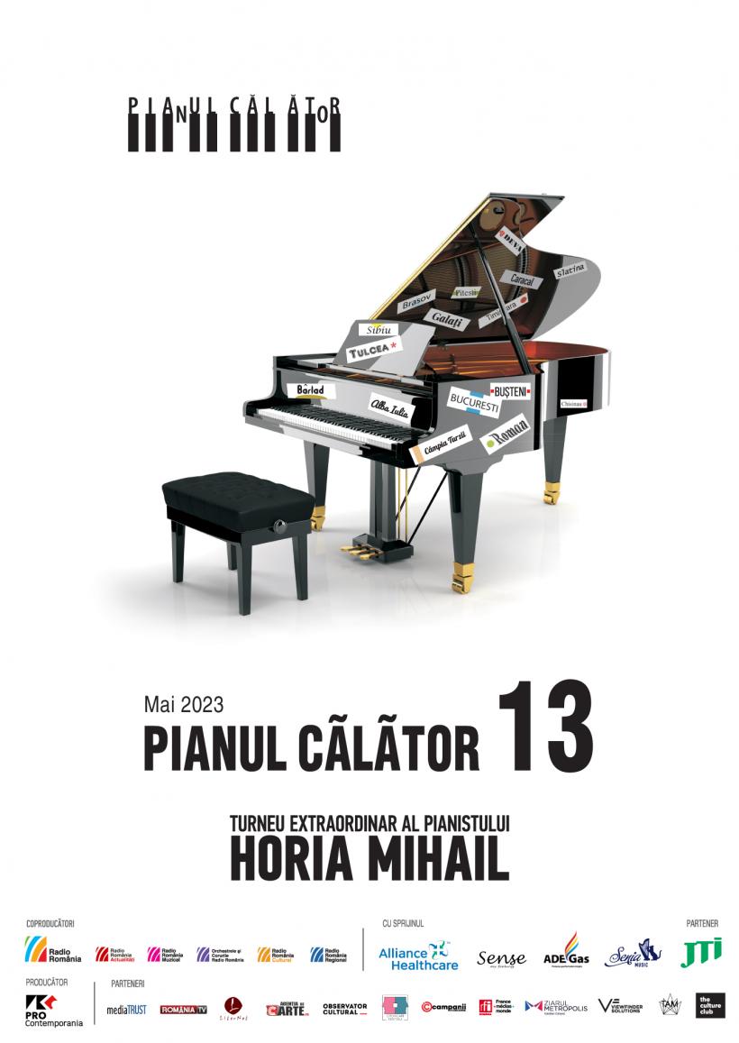 Turneul extraordinar Pianul Călător 13 al pianistului Horia Mihail s-a încheiat la Sala Radio din București