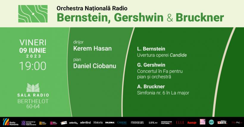 Gershwin și Bernstein: Seară americană la Sala Radio