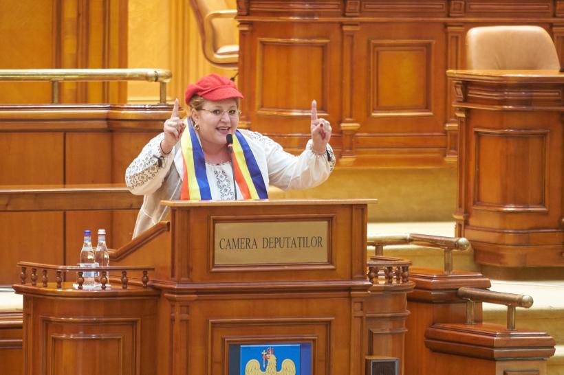 Șoșoacă lovește din nou. „Parlamentul României decide unirea României cu Republica Moldova”
