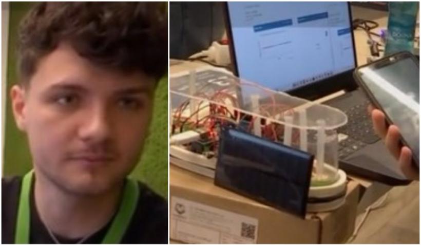 Un student din Cluj Napoca a inventat pantofii care pot încărca telefonul mobil în timpul mersului 18843134