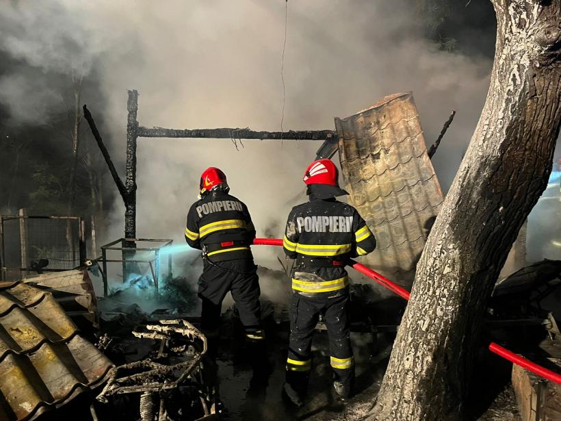 Incendiu violent în județul Tulcea
