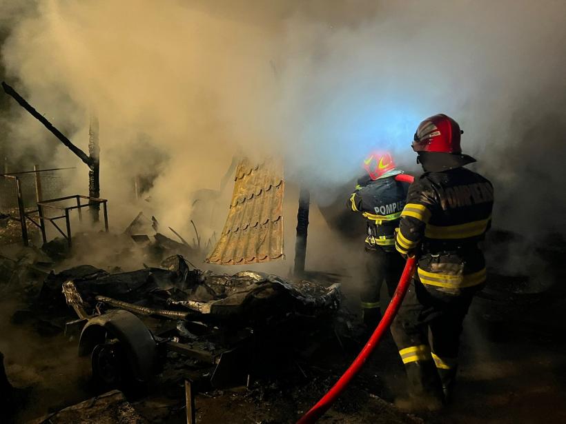 Incendiu violent în județul Tulcea 18843296