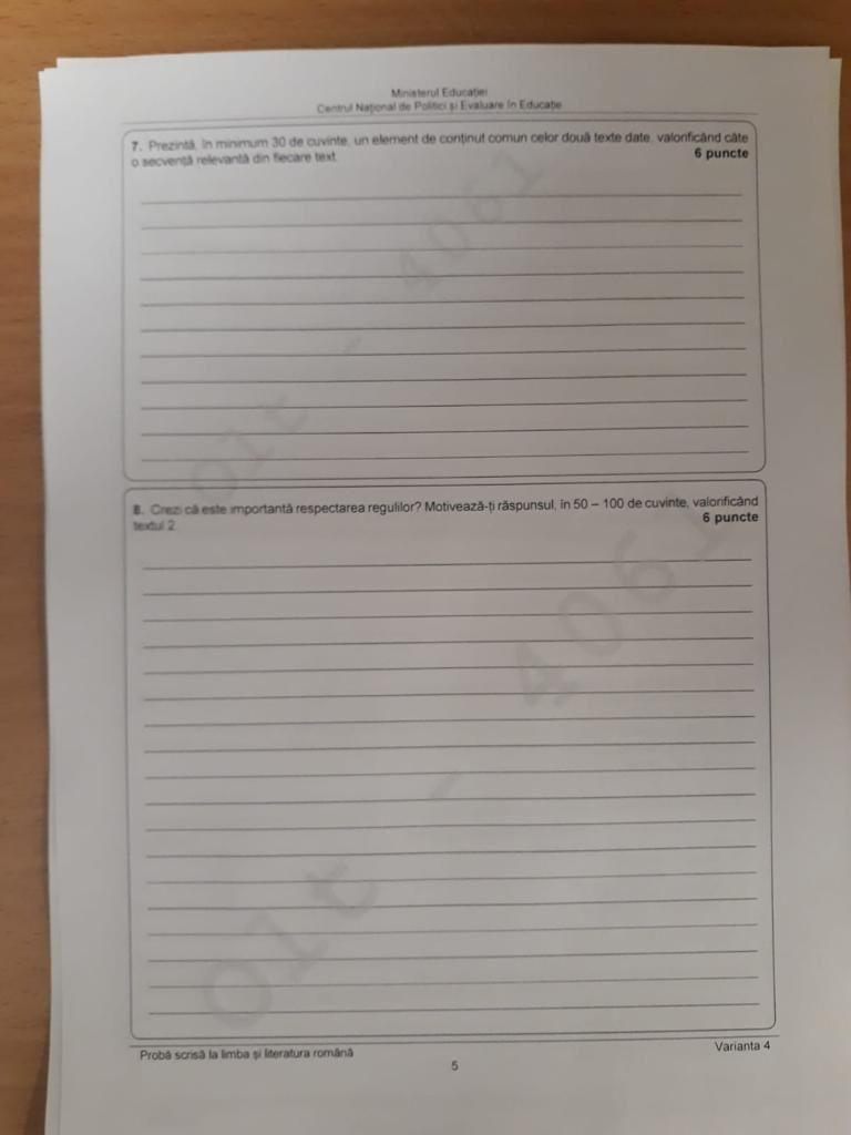 Subiecte Evaluare Națională 2023. Ce au avut de rezolvat elevii 18845596