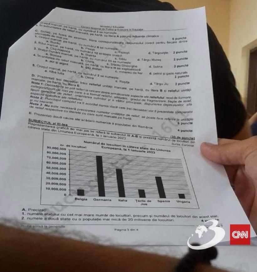 Subiectele la Geografie pentru Bacalaureat 2023 au fost publicate 18847353