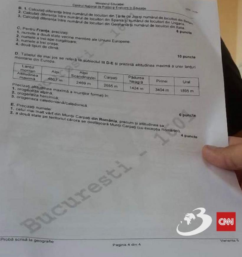 Subiectele la Geografie pentru Bacalaureat 2023 au fost publicate 18847354