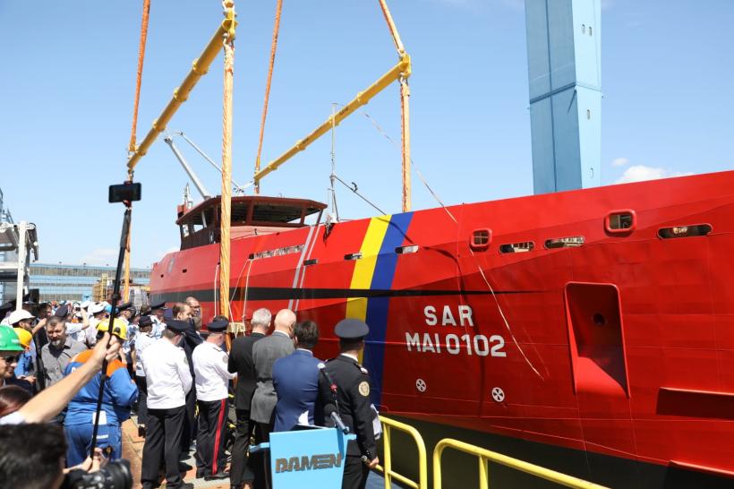 Premieră în România: Se lansează la apă prima navă multirol de căutare și salvare pe mare, la Galați 18847776