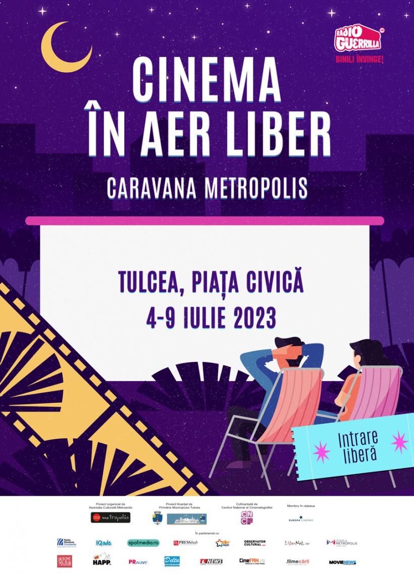 Caravana Metropolis – cinema în aer liber pleacă din nou la drum. Prima oprire – Tulcea, între 4 – 9 iulie 18848485