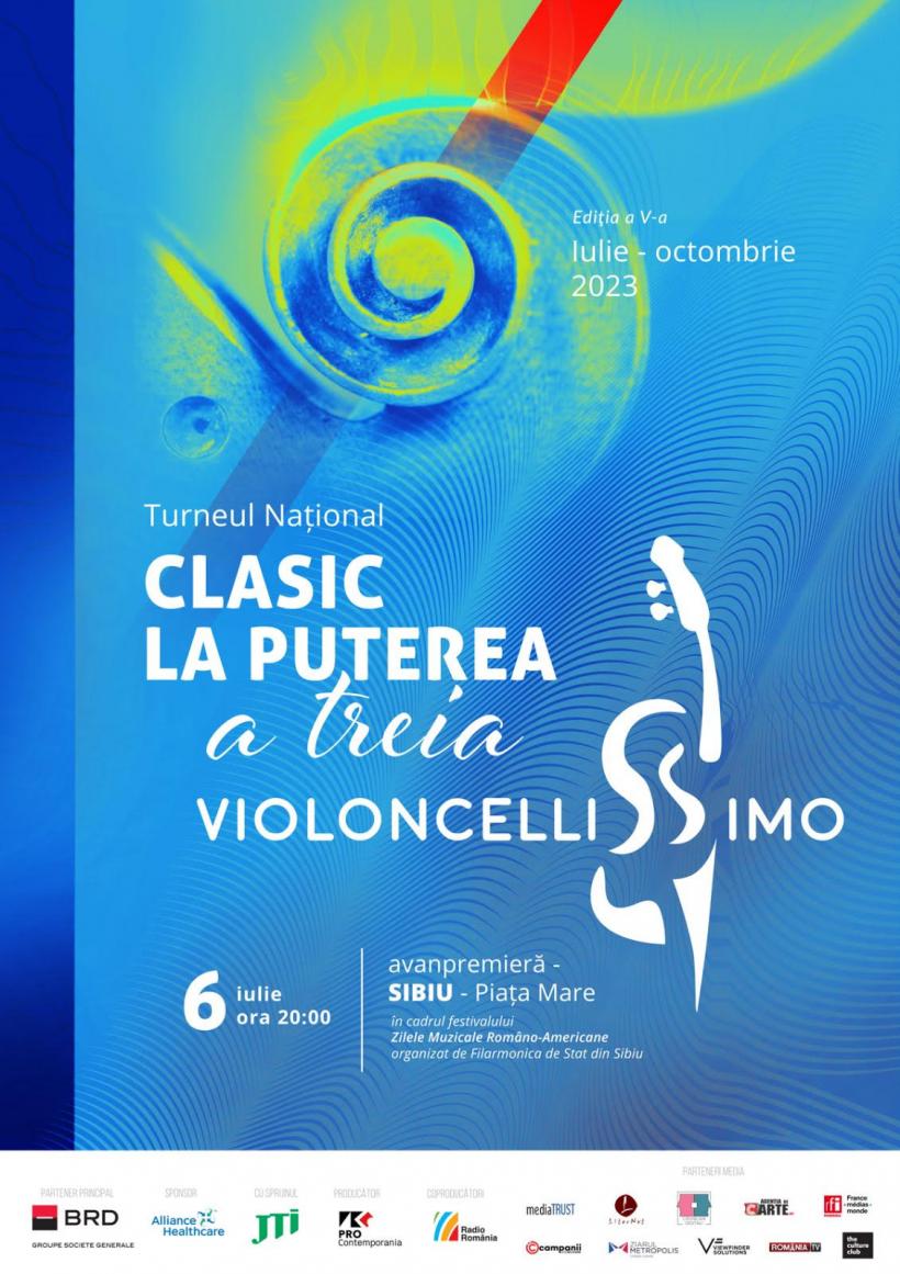 Turneul Violoncellissimo - Clasic la puterea a treia 2023, avanpremieră în aer liber la Festivalul Zilele Muzicale Româno-Americane de la Sibiu