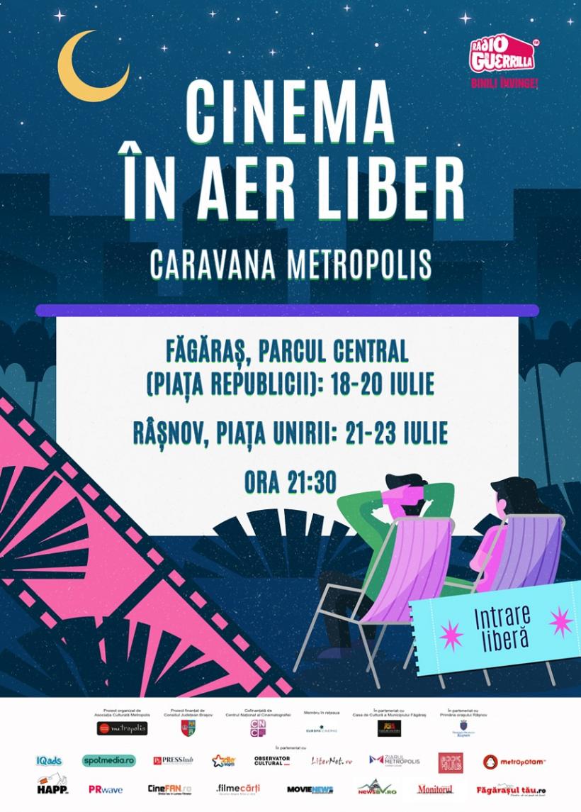 Caravana Metropolis - cinema în aer liber ajunge la Făgăraș și Râșnov,  între 18 – 23  iulie 18849525