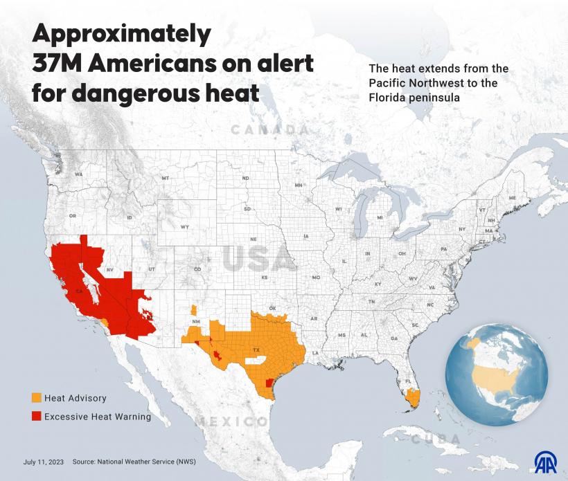 El Niño face ravagii: peste 100 de milioane de oameni din sud-vestul SUA, afectați de caniculă