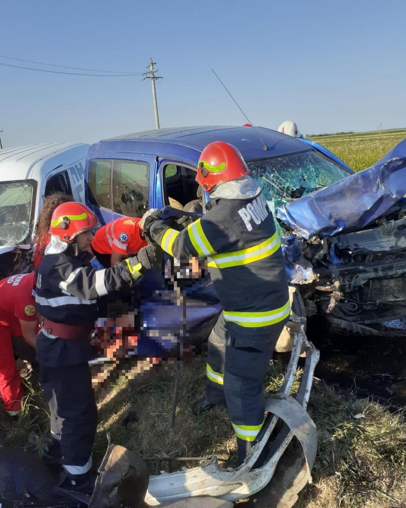 Accident grav pe un drum județean din Giurgiu. Doi bărbați au murit