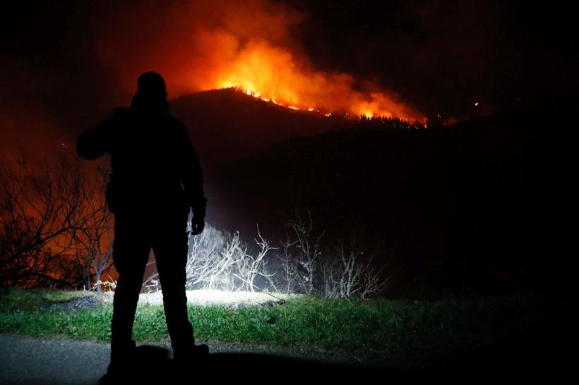 Un incendiu de vegetație face ravagii la nord-vest de Atena. Ard locuințe