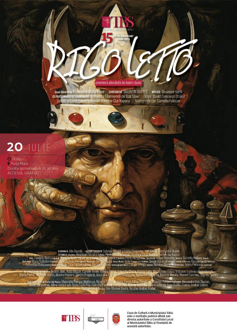 Peste 2.000 de spectatori au participat la Sibiu, la premiera absolută de balet clasic „Rigoletto” 18851067