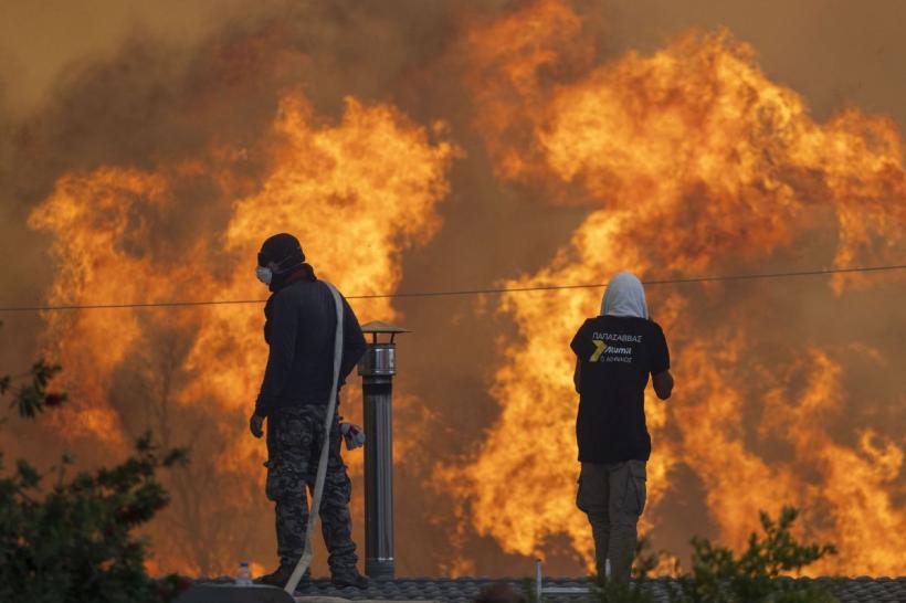 Cele mai multe incendii din Grecia au fost declanșate „de mâna omului”