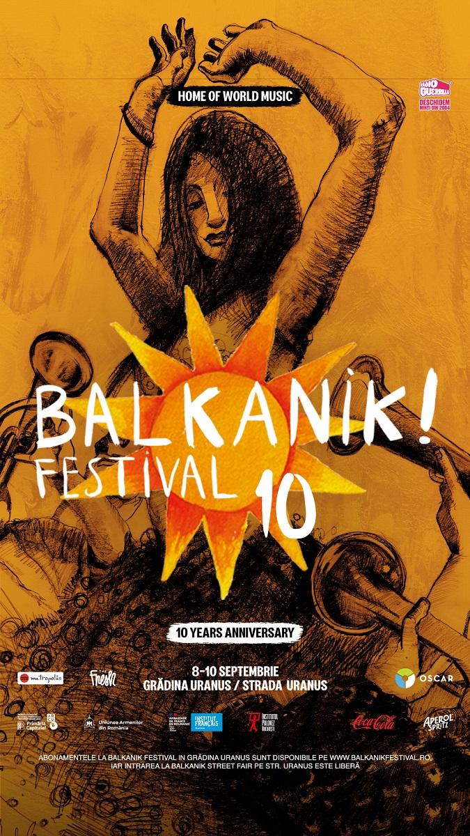 Cea de-a X-a ediție Balkanik Festival – Home of World Music va avea loc între 8 și 10 septembrie, la Grădina Uranus și pe strada Uranus 18853319