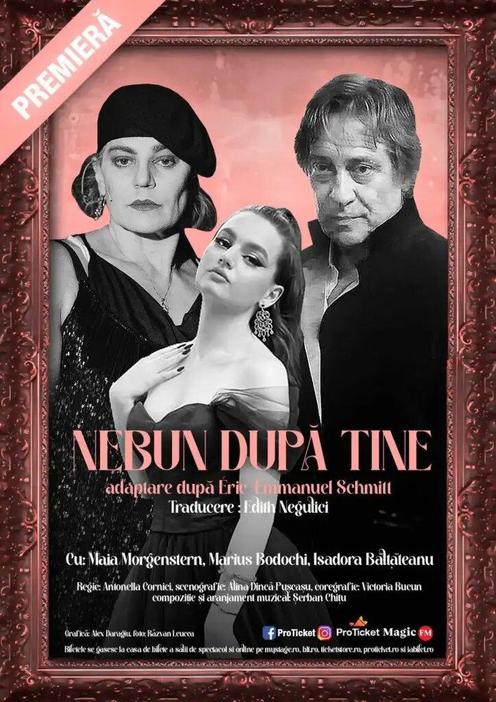 MAIA MORGENSTERN, MARIUS BODOCHI şi ISADORA BĂLŢĂTEANU joacă în premiera ”Nebun după tine” 18853310