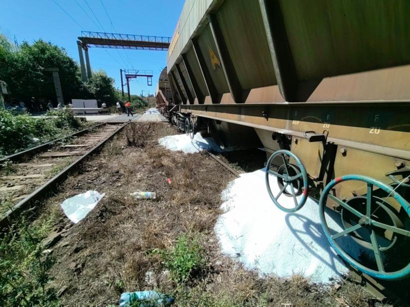 Anchetă a poliției după ce un tren încărcat cu uree ar fi fost atacat de hoți 18853541