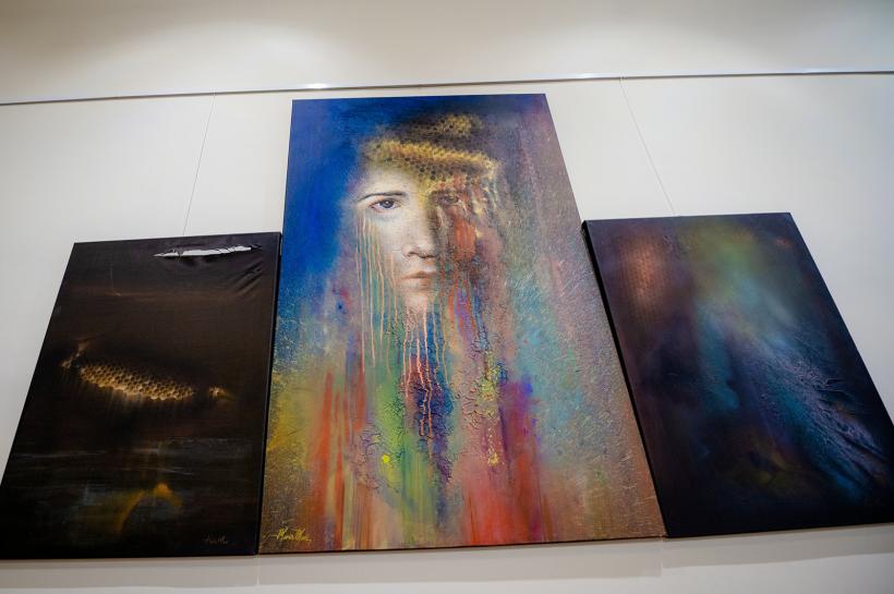 Expoziţia  “Prospecțiuni în sfera cunoașterii” a pictorului Florin Olari continuă toată luna august 18853637