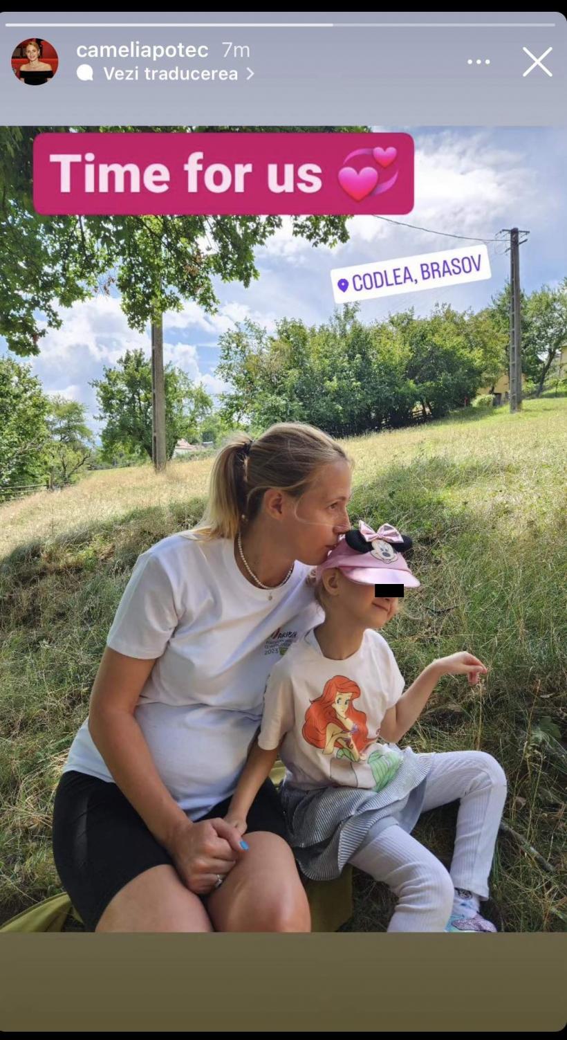 Campioana Camelia Potec, alături de fiica ei. Cum își petrece timpul în așteptarea celui de-al doilea copil 18854142
